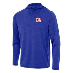 New York Giants Antigua Tidy Quarter-Zip Pullover Hoodie Heather Royal - NFL