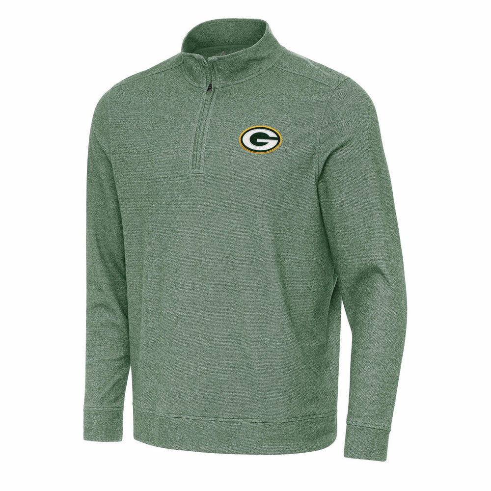 Green Bay Packers Antigua Subtle Quarter-Zip Top Hunter Green - NFL