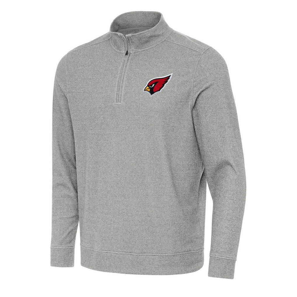Arizona Cardinals Antigua Subtle Quarter-Zip Top Heather Gray - NFL