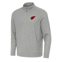 Arizona Cardinals Antigua Subtle Quarter-Zip Top Heather Gray - NFL