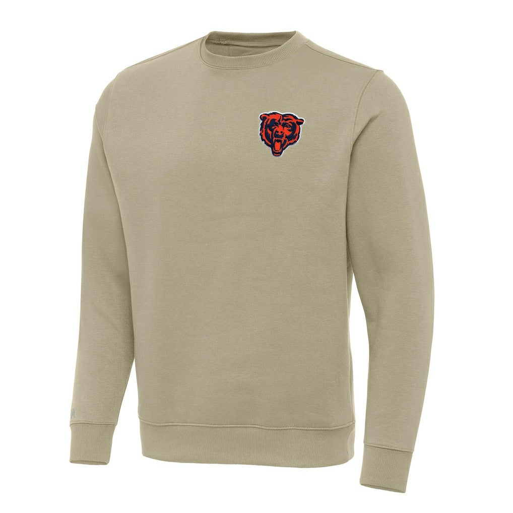 Chicago Bears Antigua Victory Pullover Sweatshirt Khaki - NFL