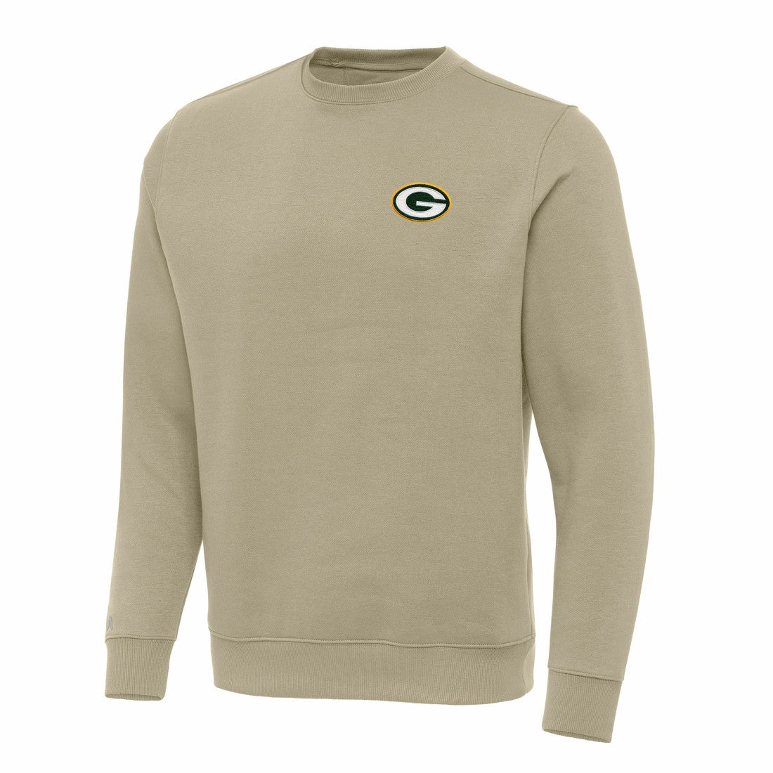 Green Bay Packers Antigua Victory Pullover Sweatshirt Khaki - NFL