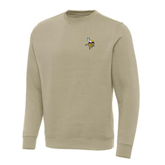 Minnesota Vikings Antigua Victory Pullover Sweatshirt Khaki - NFL