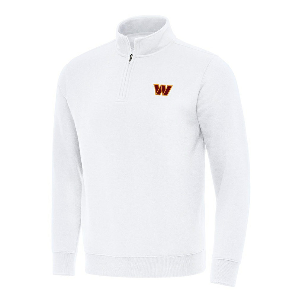 Washington Commanders Antigua Victory Quarter-Zip Pullover Top White - NFL