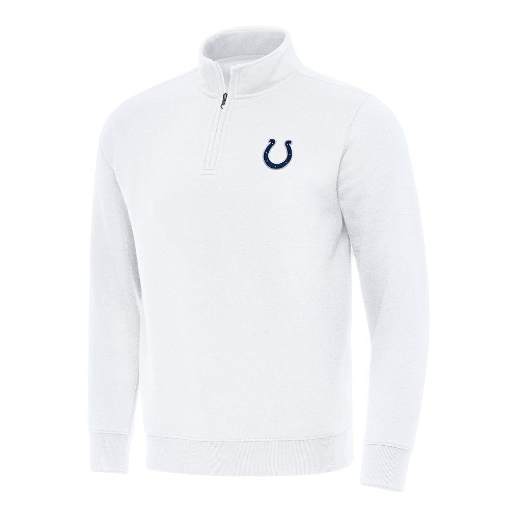 Indianapolis Colts Antigua Victory Quarter-Zip Pullover Top White - NFL