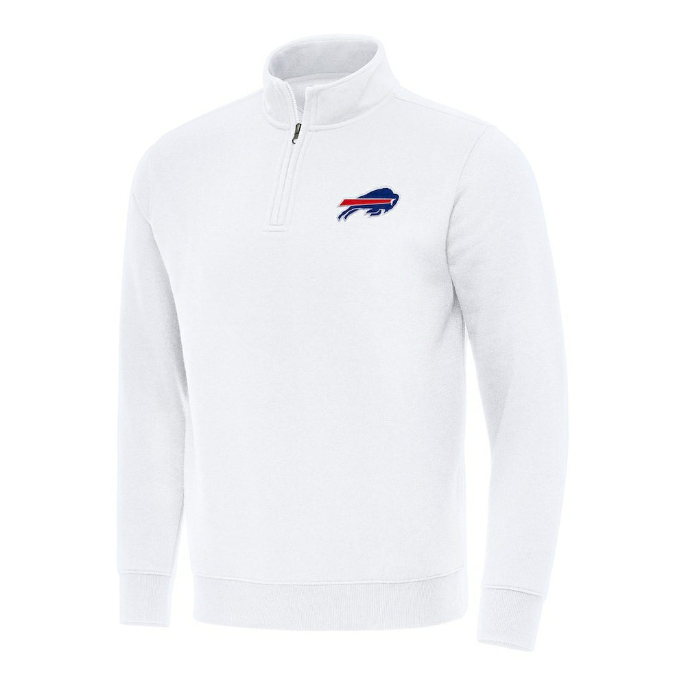 Buffalo Bills Antigua Victory Quarter-Zip Pullover Top White - NFL