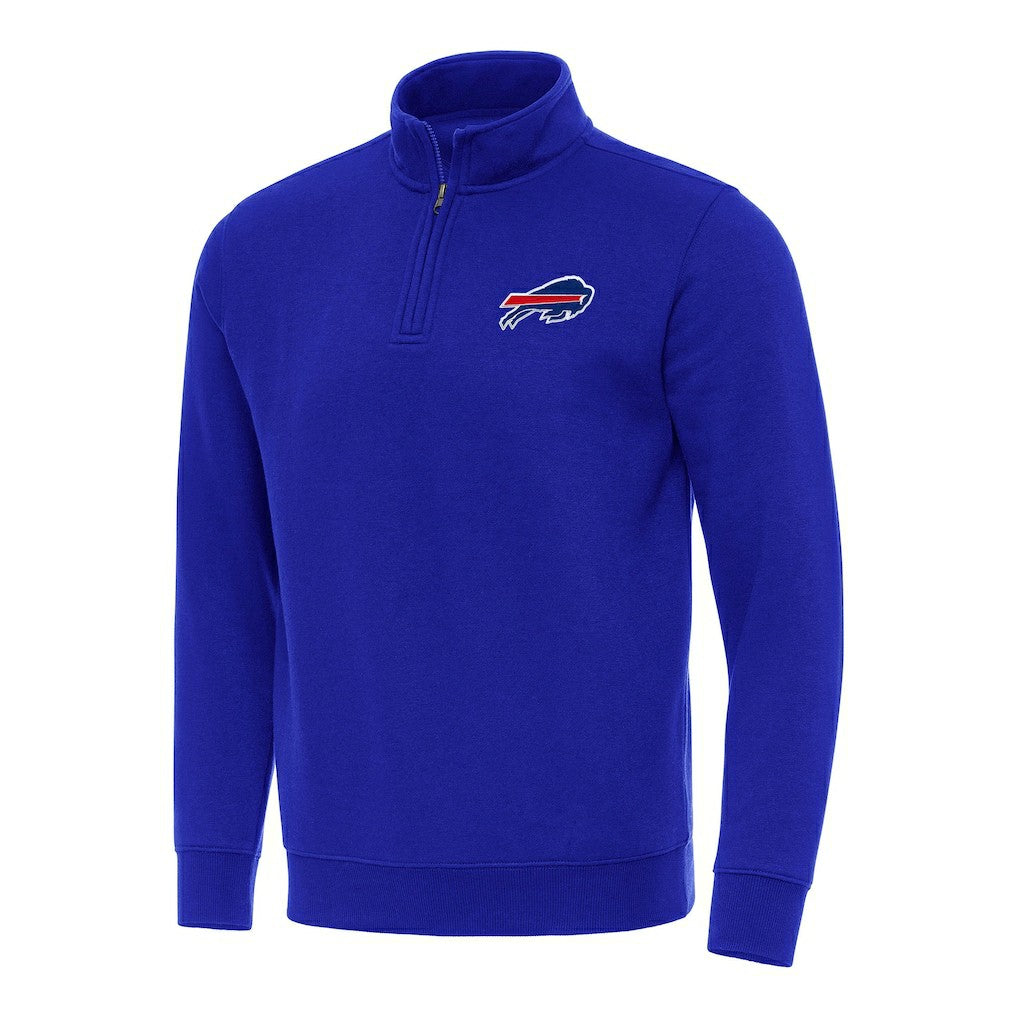Buffalo Bills Antigua Victory Quarter-Zip Pullover Top Royal - NFL