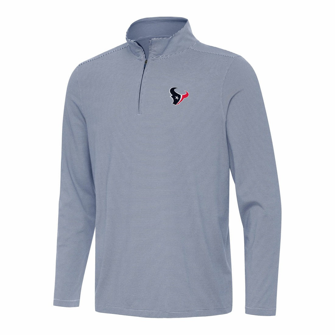 Houston Texans Antigua Twine Quarter-Zip Jacket Navy/White - NFL