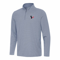 Houston Texans Antigua Twine Quarter-Zip Jacket Navy/White - NFL