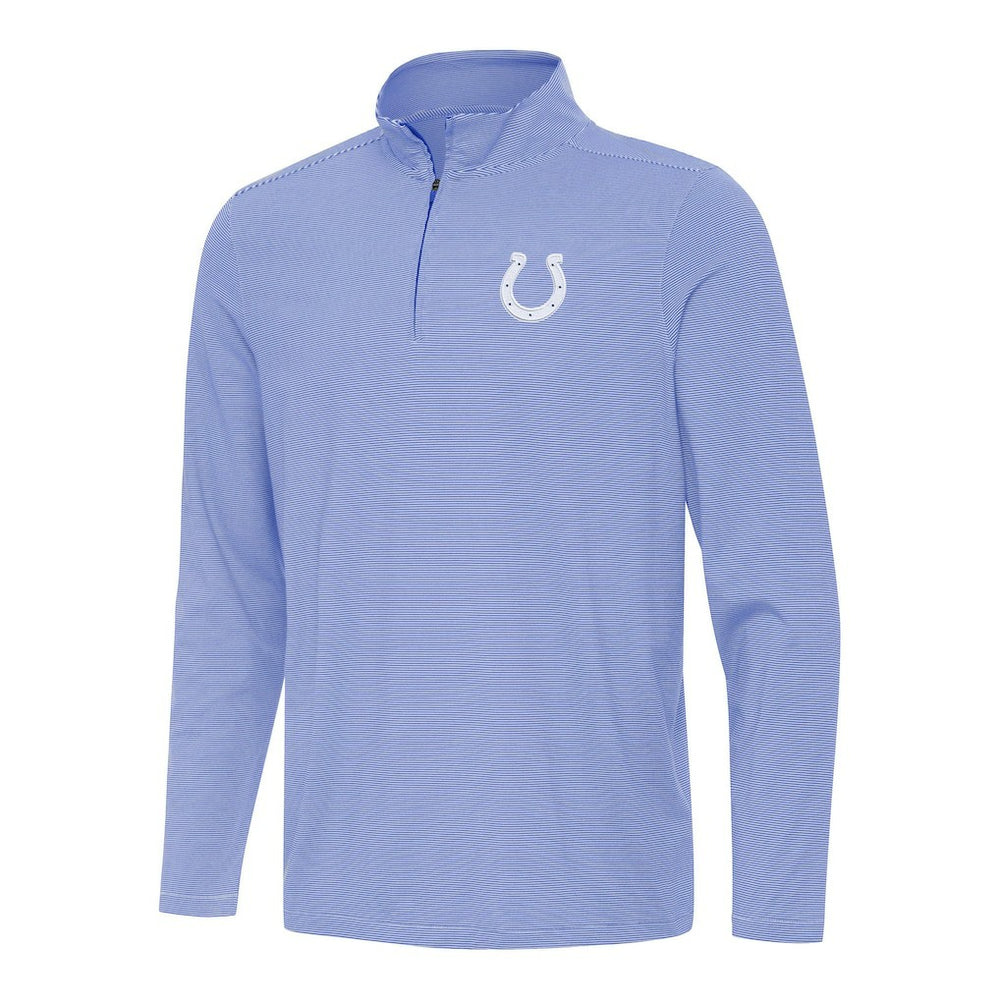Indianapolis Colts Antigua Twine Quarter-Zip Jacket Royal/White - NFL