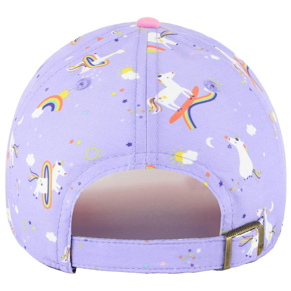 Cleveland Browns '47 Girls Preschool Unicorn Clean Up Adjustable Hat Lavender - 47 brand