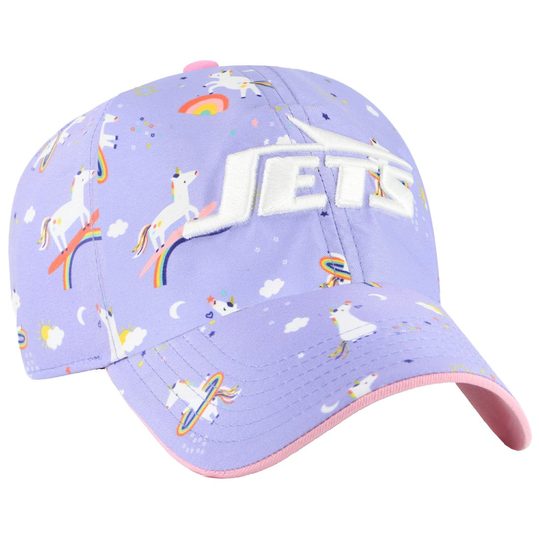 New York Jets '47 Girls Preschool Unicorn Clean Up Adjustable Hat Lavender - 47 brand