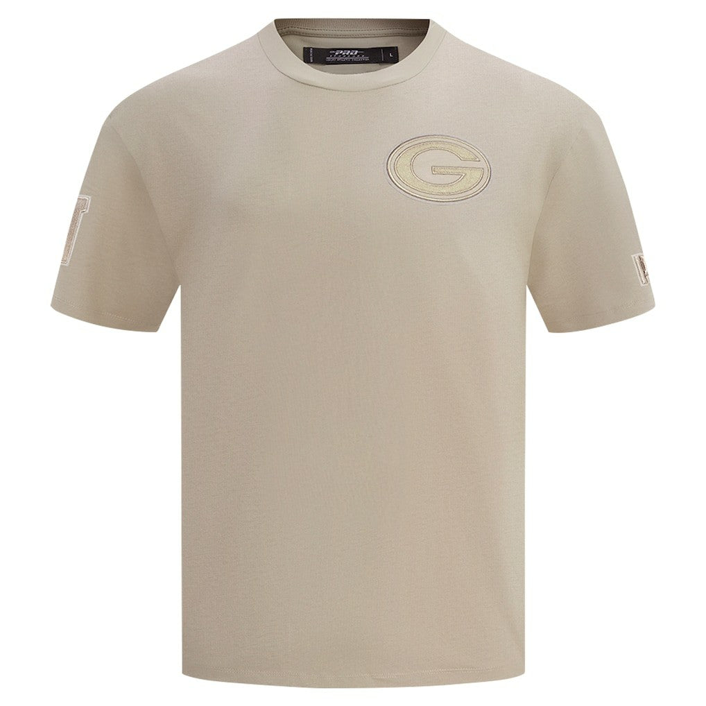 Green Bay Packers Pro Standard Drop Shoulder T-Shirt Tan - NFL