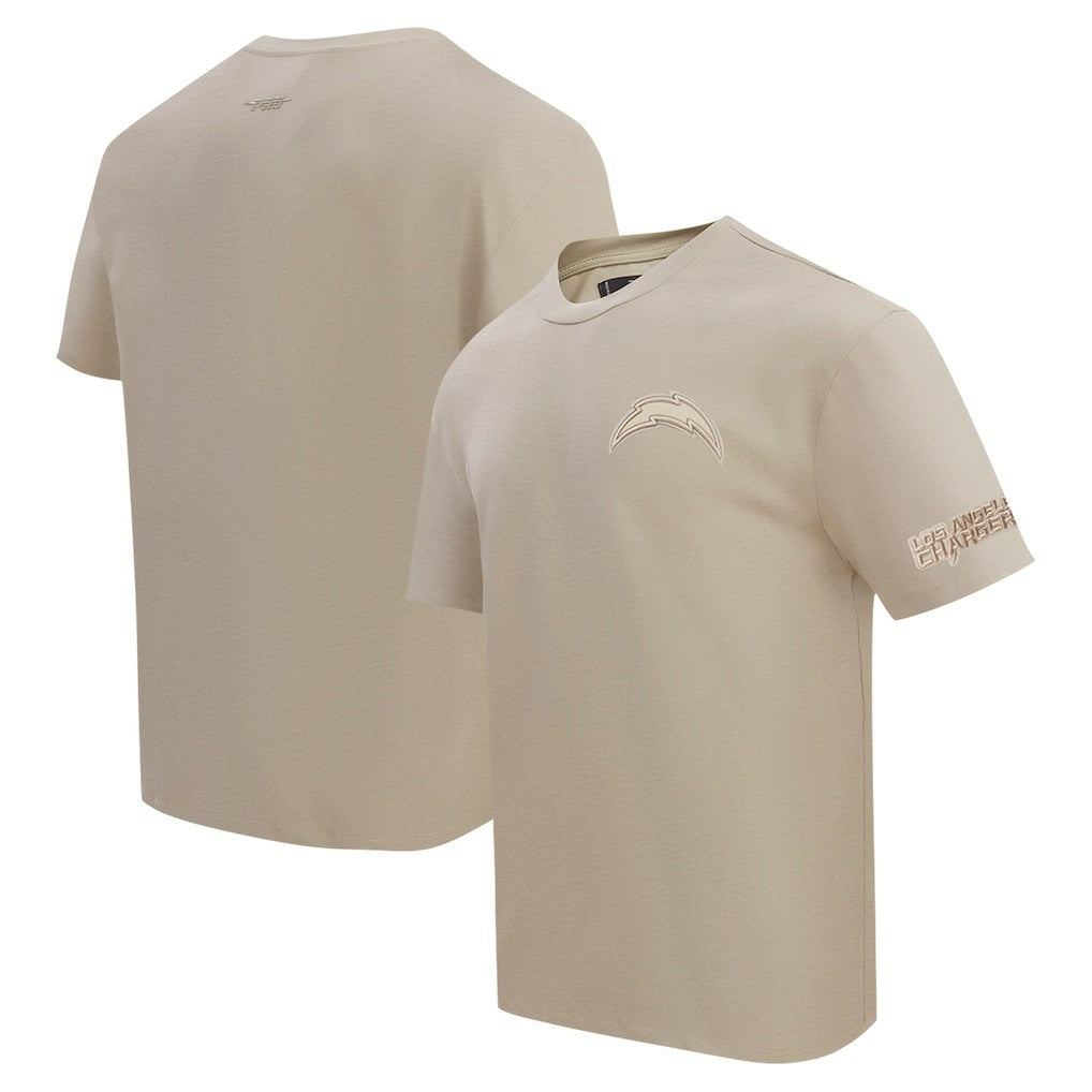 Los Angeles Chargers Pro Standard Drop Shoulder T-Shirt Tan - NFL