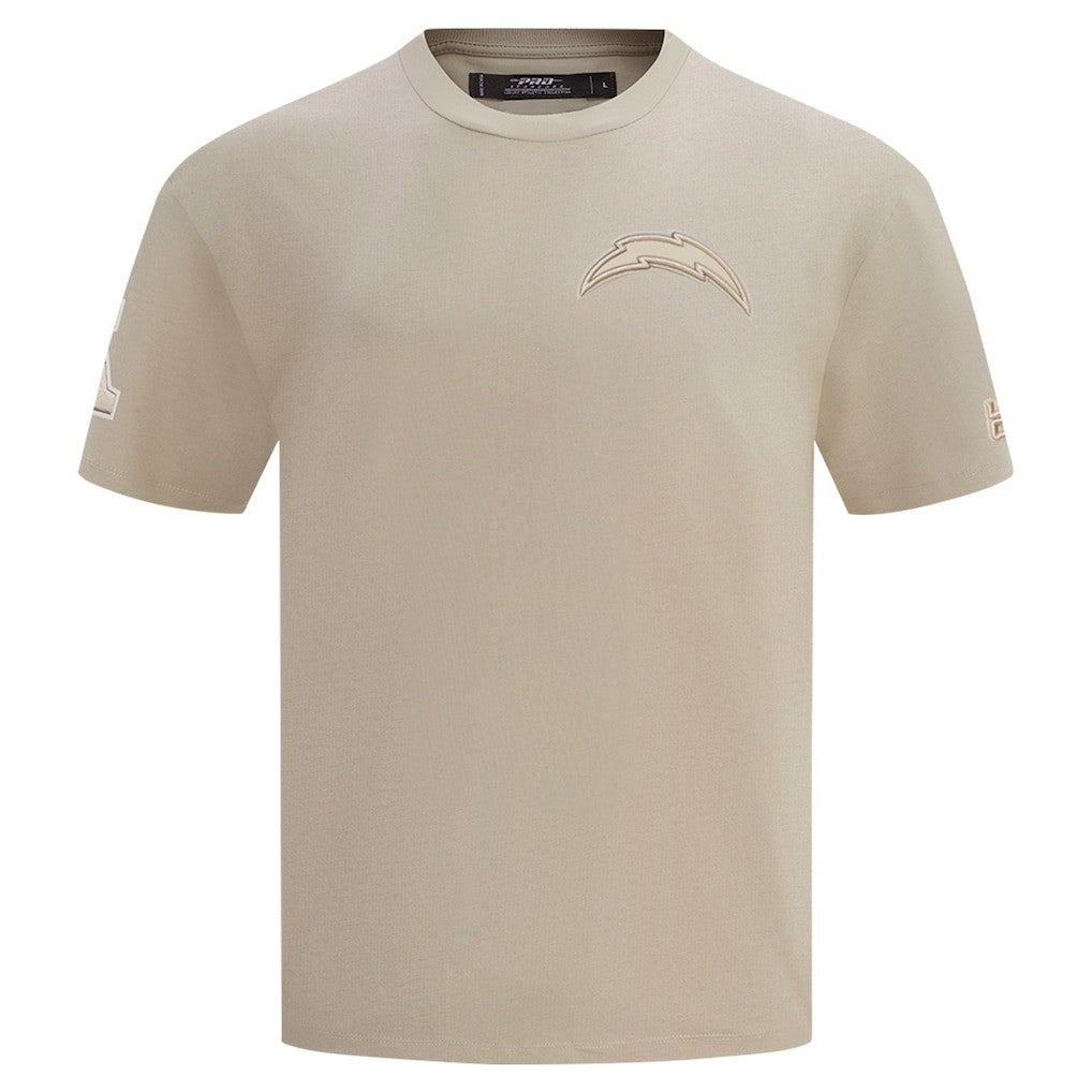 Los Angeles Chargers Pro Standard Drop Shoulder T-Shirt Tan - NFL