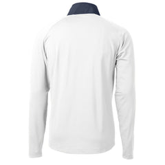 Atlanta Braves Cutter & Buck Adapt Eco Hybrid Raglan DryTec Quarter-Zip Jacket Lifestyle