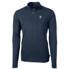Detroit Tigers Cutter & Buck Virtue Eco Pique Quarter-Zip Jacket Lifestyle