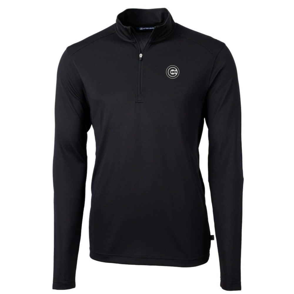 Chicago Cubs Cutter & Buck Virtue Eco Pique Quarter-Zip Jacket On Sale