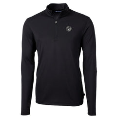 Chicago Cubs Cutter & Buck Virtue Eco Pique Quarter-Zip Jacket On Sale