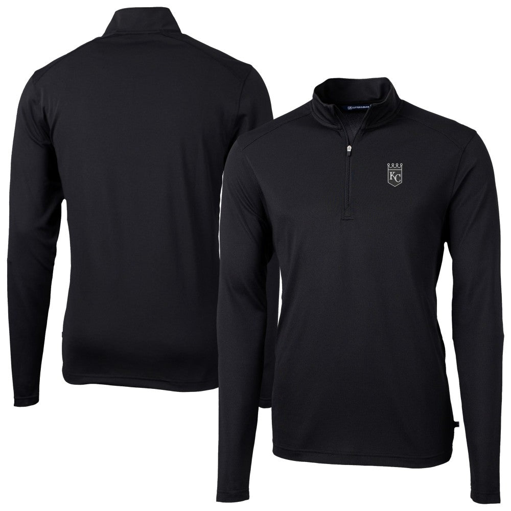 Kansas City Royals Cutter & Buck Virtue Eco Pique Quarter-Zip Jacket On Sale