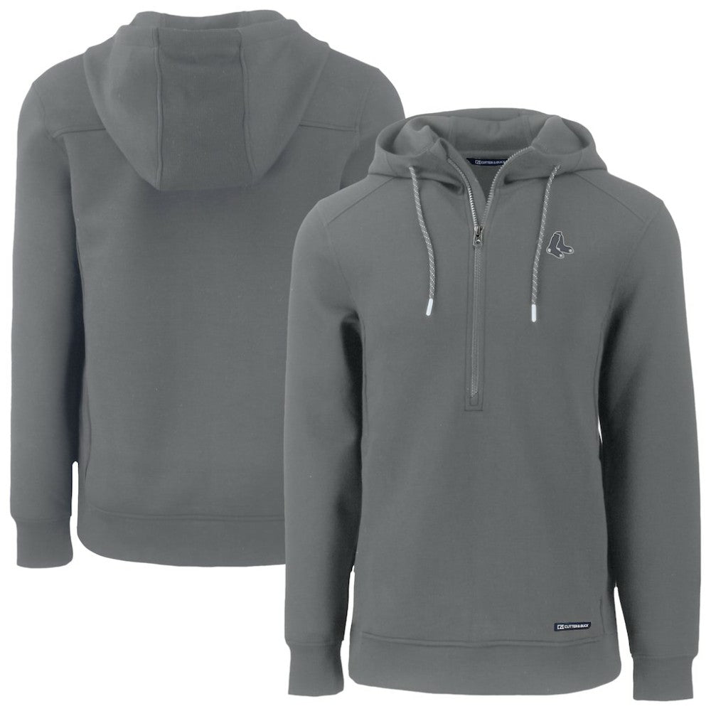 Boston Red Sox Cutter & Buck Roam Eco Recycled Half-Zip Pullover Hoodie discount