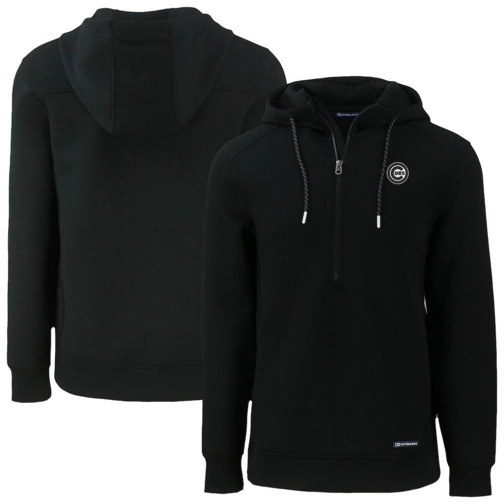 Chicago Cubs Cutter & Buck Roam Eco Recycled Half-Zip Pullover Hoodie On Sale