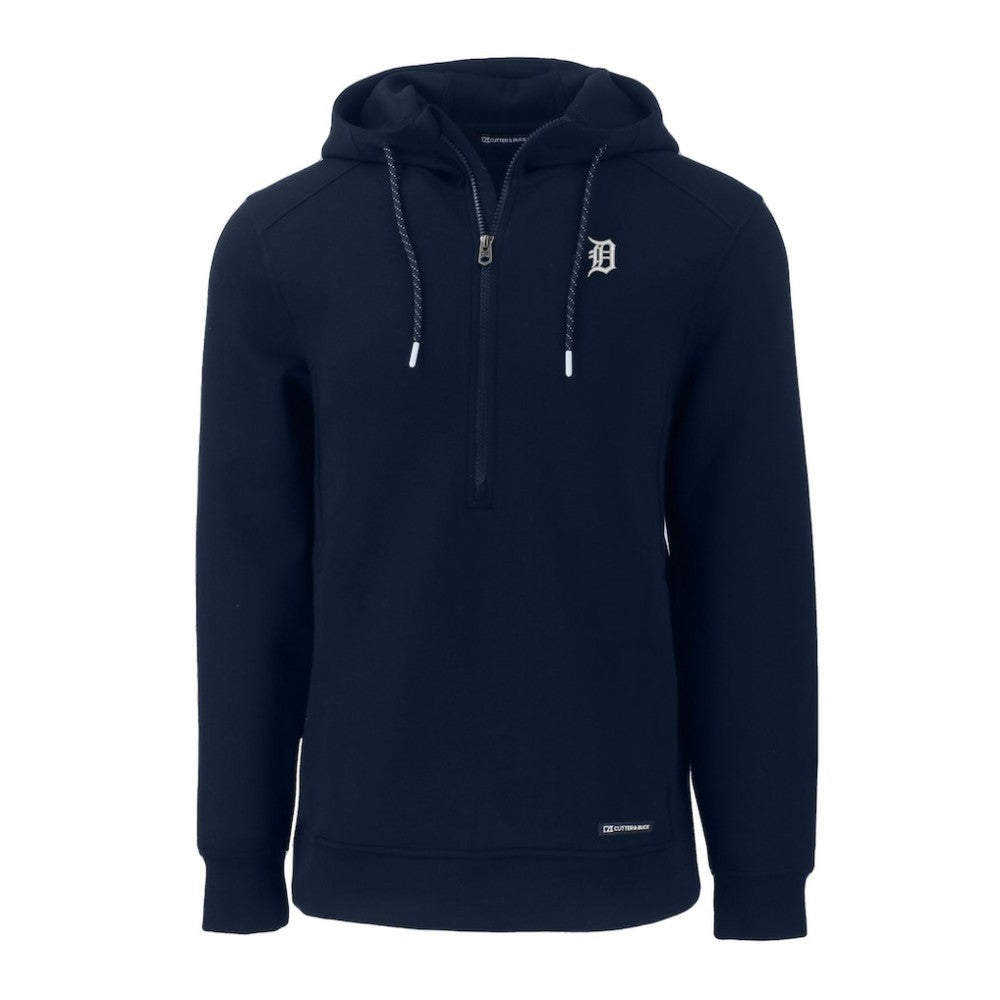 Detroit Tigers Cutter & Buck Roam Eco Recycled Half-Zip Pullover Hoodie for sale
