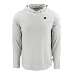Detroit Tigers Cutter & Buck Coastline Epic Comfort Eco Recycled Long Sleeve Hoodie T-Shirt Clearance