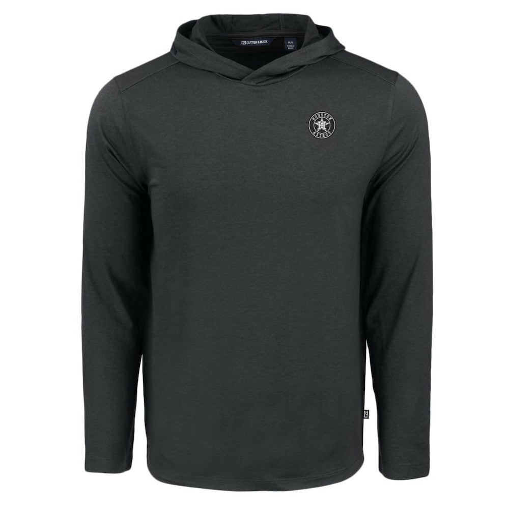 Houston Astros Cutter & Buck Coastline Epic Comfort Eco Recycled Long Sleeve Hoodie T-Shirt Lifestyle