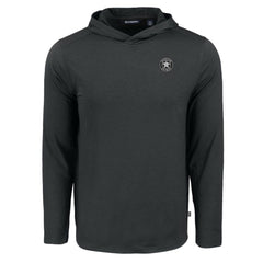 Houston Astros Cutter & Buck Coastline Epic Comfort Eco Recycled Long Sleeve Hoodie T-Shirt Lifestyle