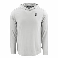 Kansas City Royals Cutter & Buck Coastline Epic Comfort Eco Recycled Long Sleeve Hoodie T-Shirt On Sale