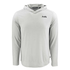 Atlanta Braves Cutter & Buck Coastline Epic Comfort Eco Recycled Long Sleeve Hoodie T-Shirt for sale