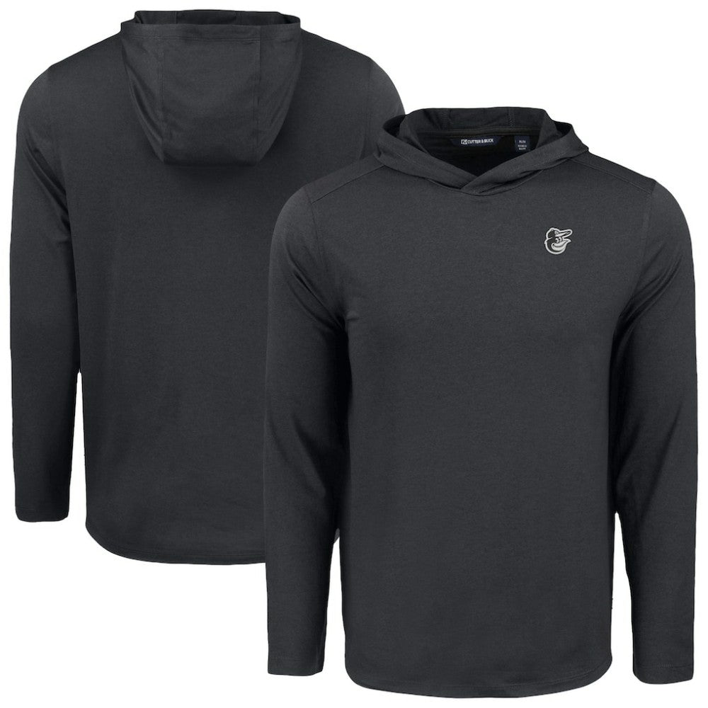 Baltimore Orioles Cutter & Buck Coastline Epic Comfort Eco Recycled Long Sleeve Hoodie T-Shirt discount
