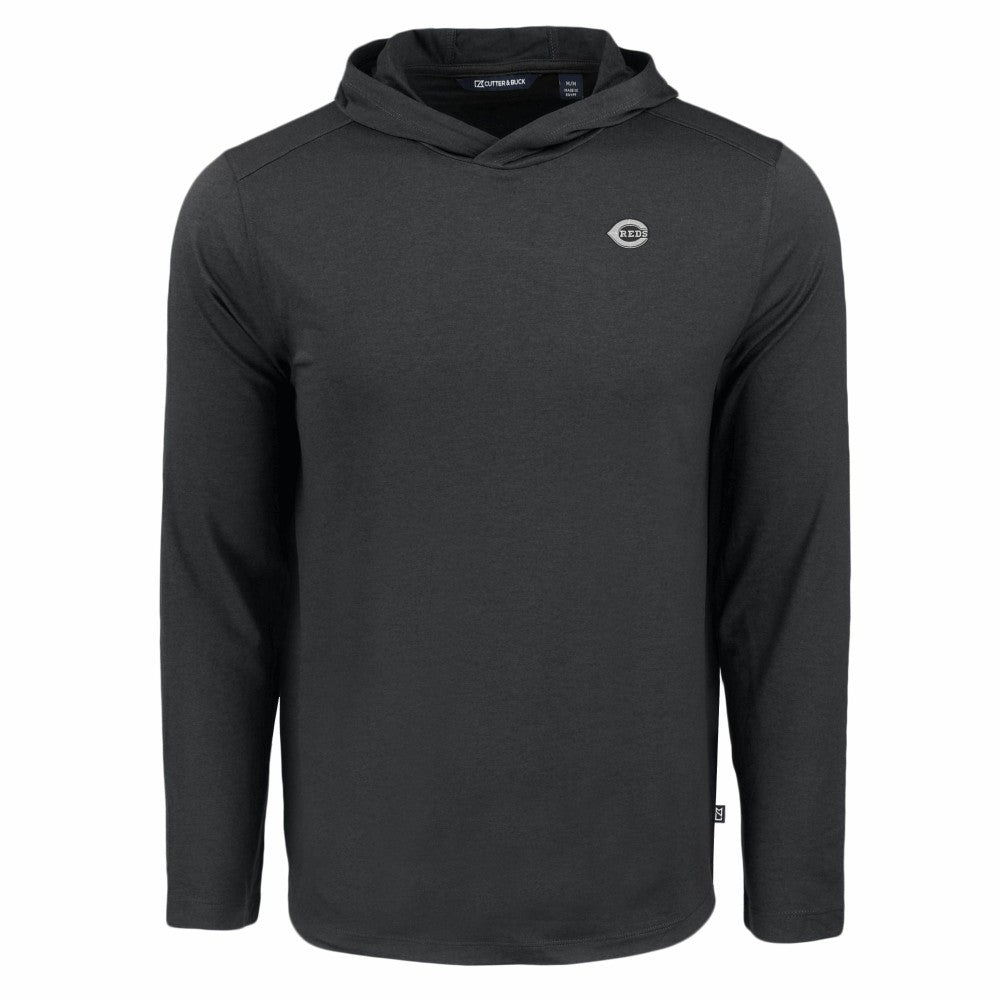 Cincinnati Reds Cutter & Buck Coastline Epic Comfort Eco Recycled Long Sleeve Hoodie T-Shirt Sale