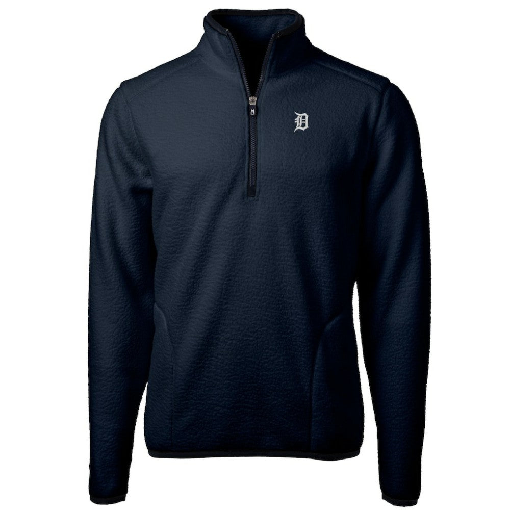 Detroit Tigers Cutter & Buck Cascade Eco Fleece Quarter-Zip Jacket discount
