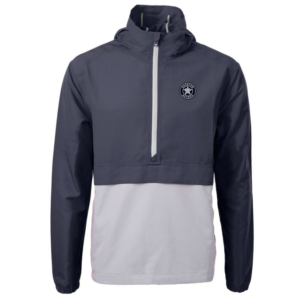 Houston Astros Cutter & Buck Charter Eco Recycled Anorak Half-Zip Hoodie Jacket On Sale
