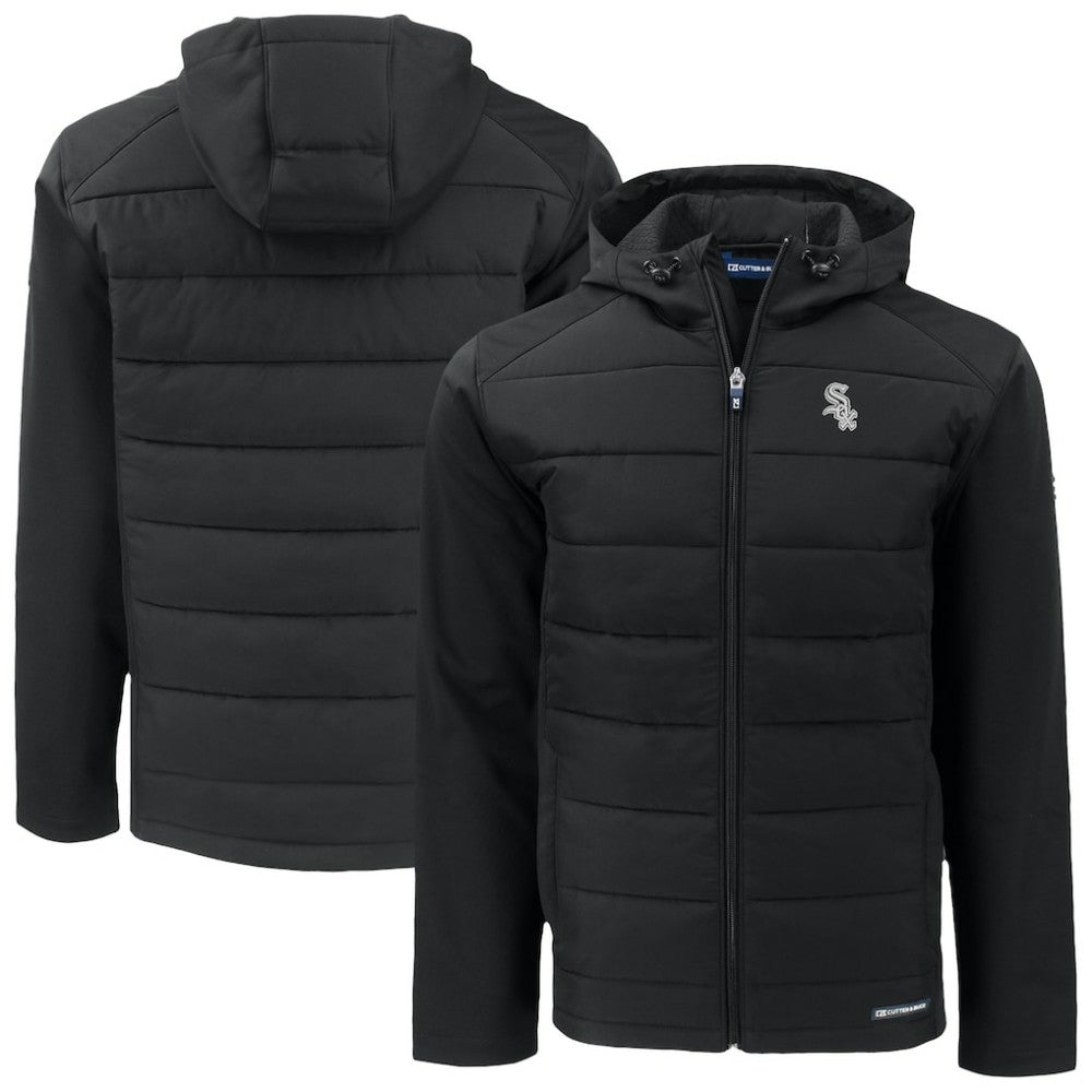Chicago White Sox Cutter & Buck Evoke Hybrid Eco Softshell Recycled Full-Zip Jacket On Sale