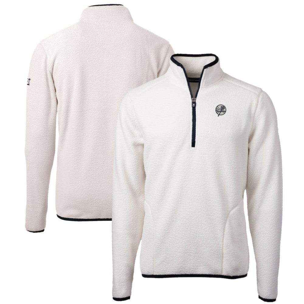 New York Yankees Cutter & Buck Cascade Eco Fleece Quarter-Zip Jacket Near Me