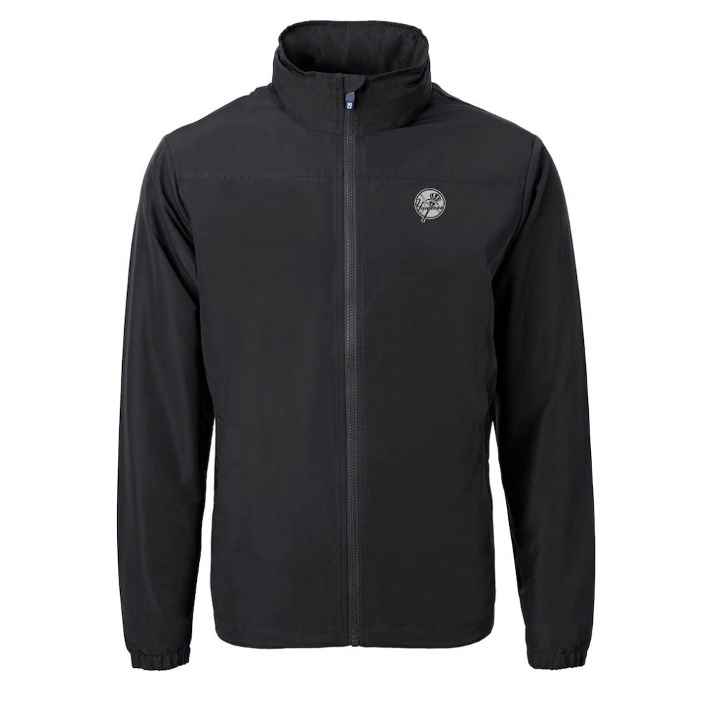 New York Yankees Cutter & Buck Charter Eco Recycled Full-Zip Hoodie Jacket Clearance
