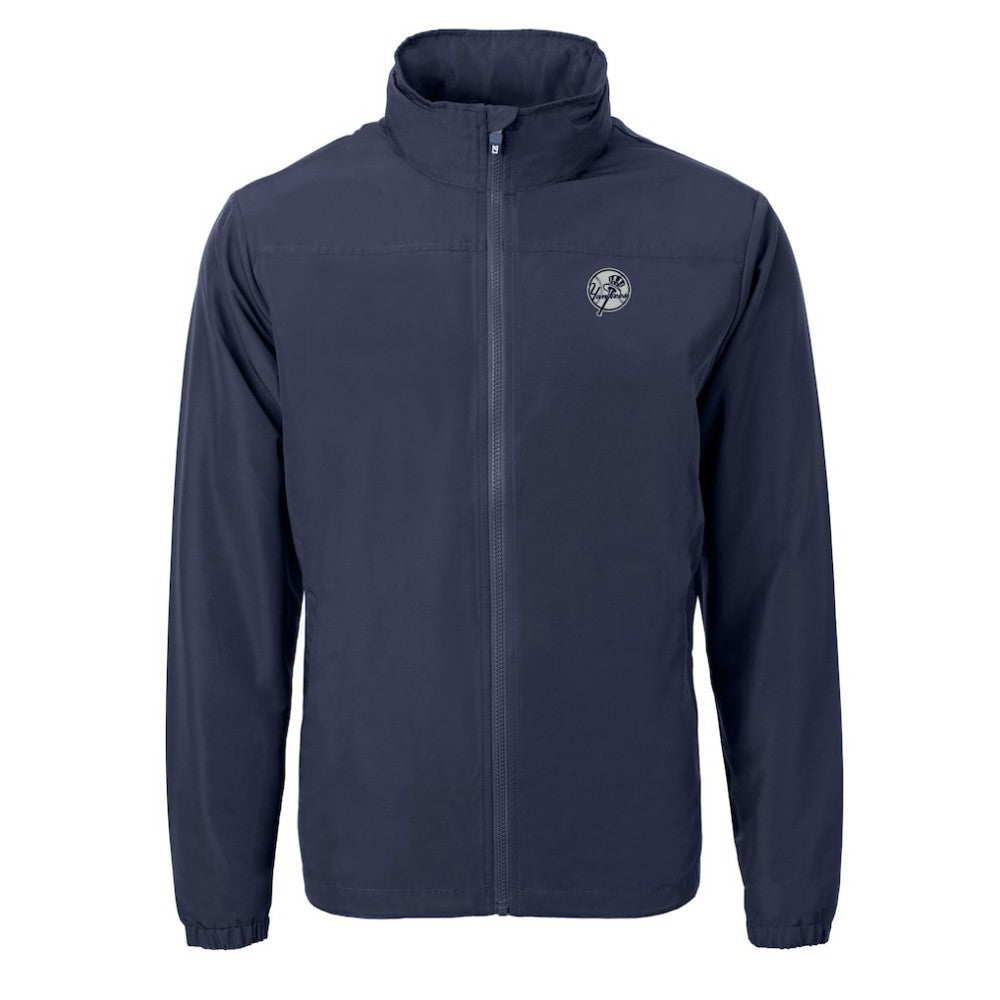 New York Yankees Cutter & Buck Charter Eco Recycled Full-Zip Hoodie Jacket On Sale