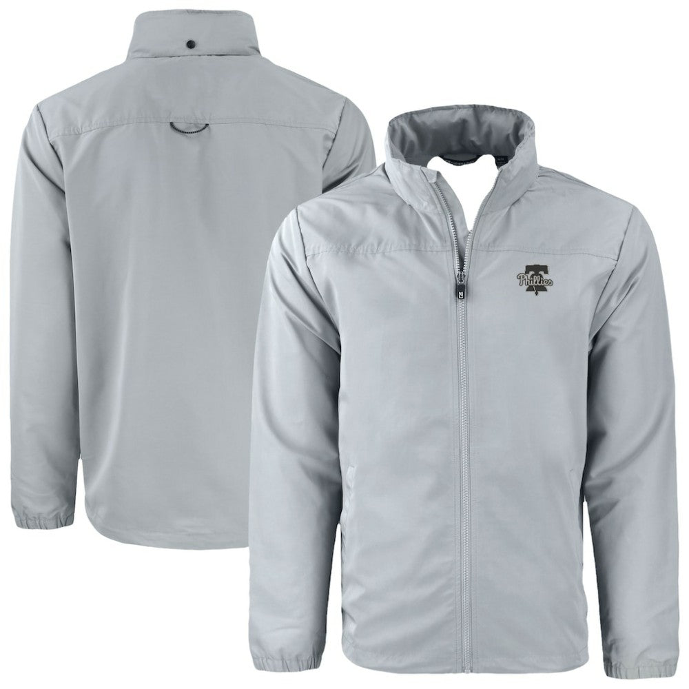 Philadelphia Phillies Cutter & Buck Charter Eco Recycled Full-Zip Hoodie Jacket Online