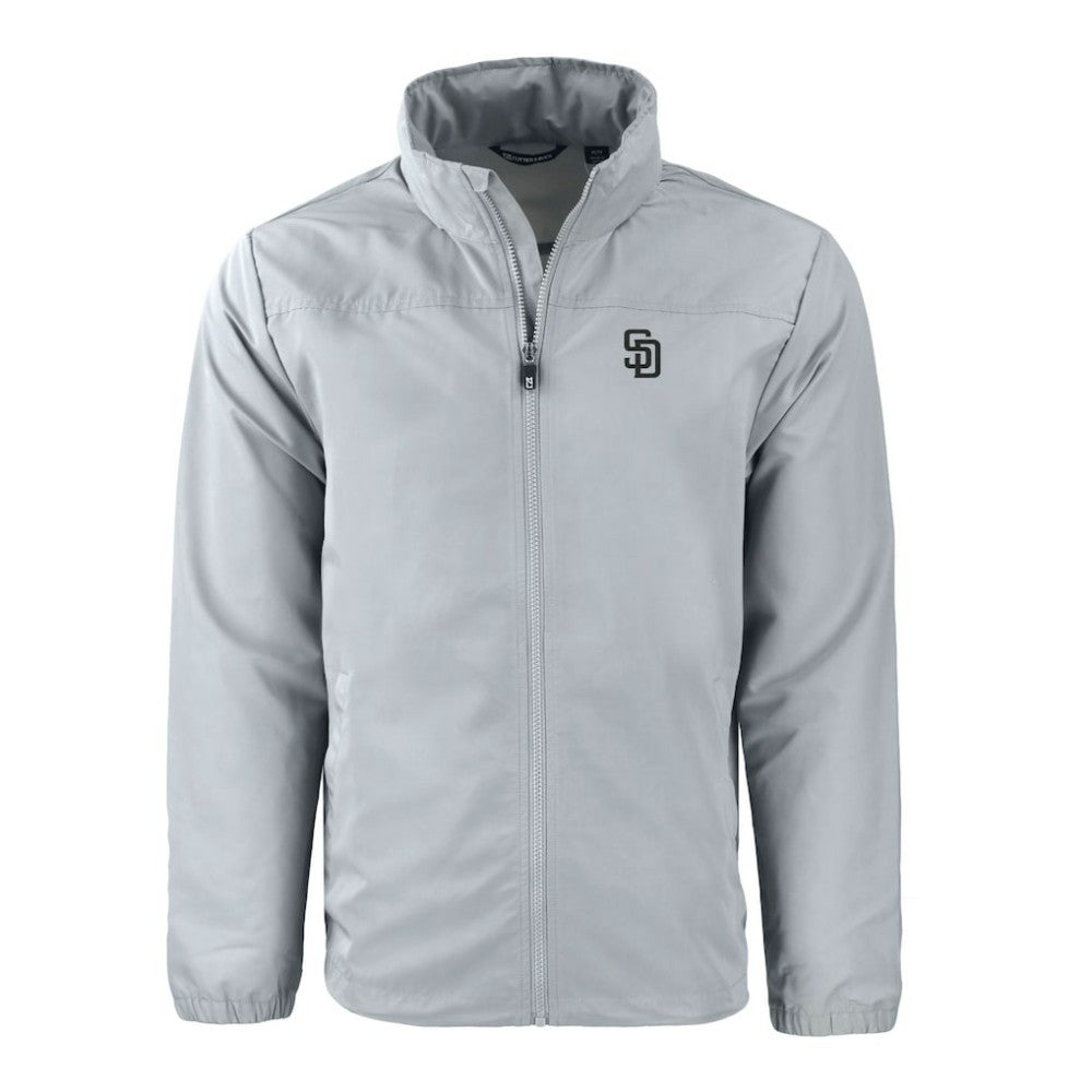 San Diego Padres Cutter & Buck Charter Eco Recycled Full-Zip Hoodie Jacket discount