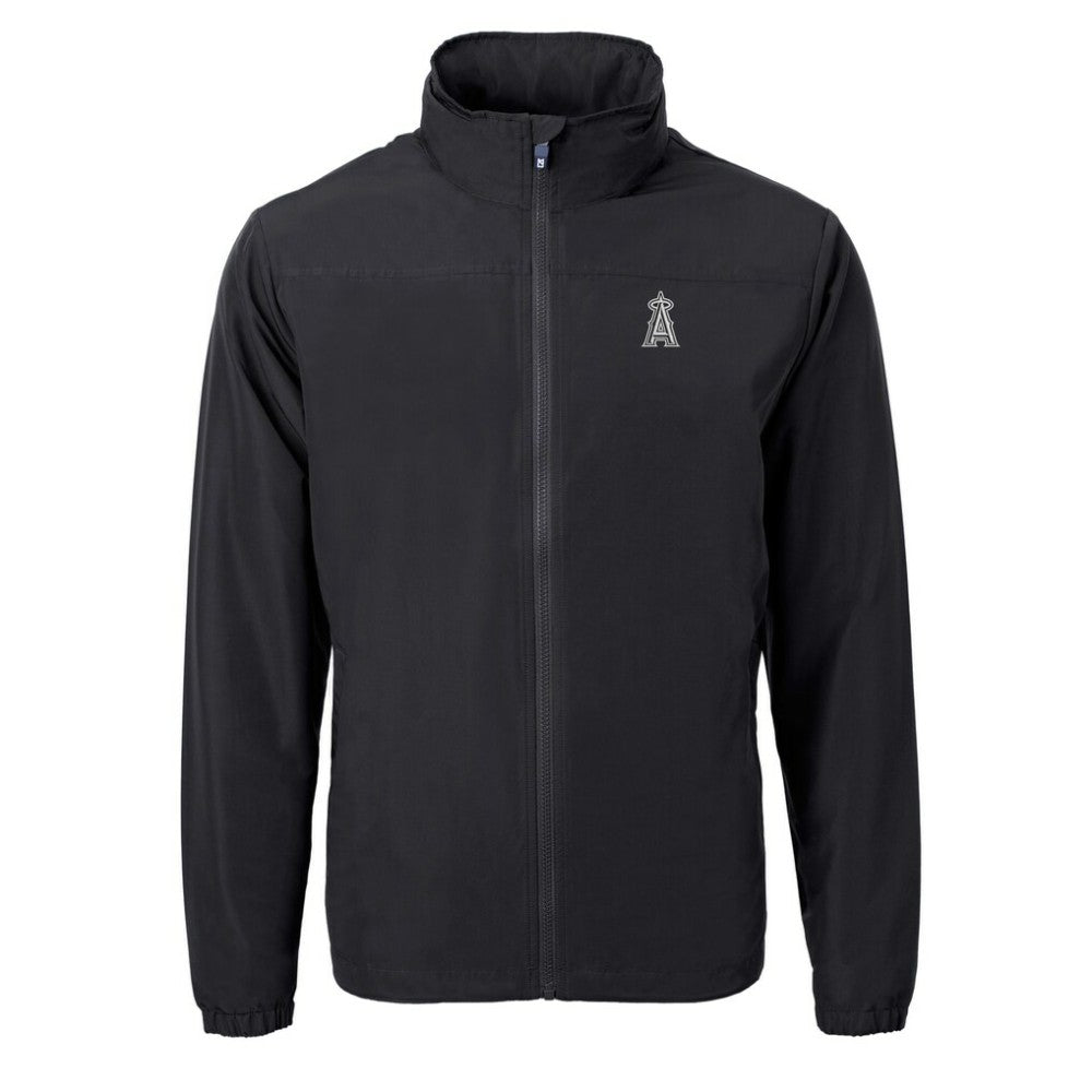 Los Angeles Angels Cutter & Buck Charter Eco Recycled Full-Zip Hoodie Jacket for sale