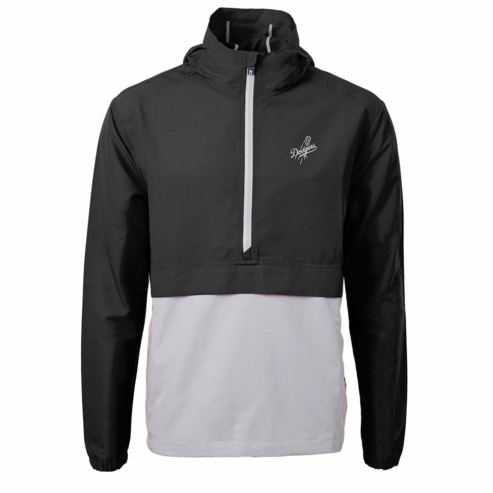 Los Angeles Dodgers Cutter & Buck Charter Eco Recycled Anorak Half-Zip Hoodie Jacket Clearance