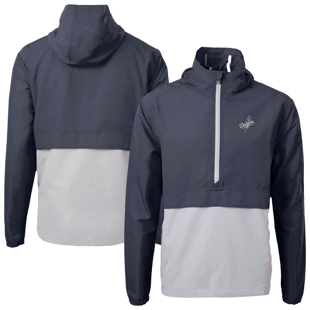 Los Angeles Dodgers Cutter & Buck Charter Eco Recycled Anorak Half-Zip Hoodie Jacket Online