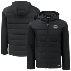New York Mets Cutter & Buck Evoke Hybrid Eco Softshell Recycled Full-Zip Hooded Jacket Near Me
