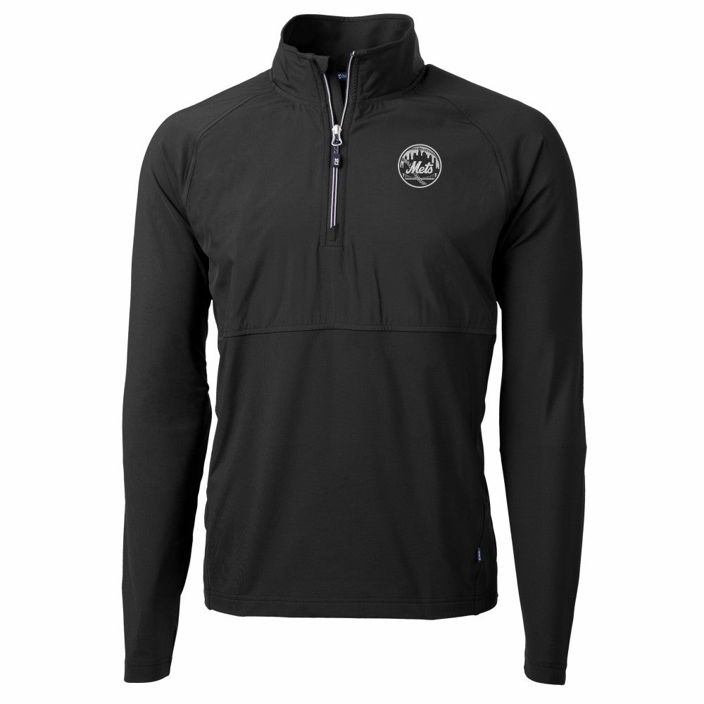 New York Mets Cutter & Buck Adapt Eco Hybrid Raglan DryTec Quarter-Zip Jacket Online