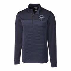 New York Mets Cutter & Buck Traverse Eco Stripe Tri-Blend DryTec Quarter-Zip Jacket Sale