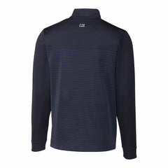New York Mets Cutter & Buck Traverse Eco Stripe Tri-Blend DryTec Quarter-Zip Jacket Sale