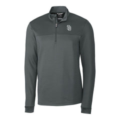 San Diego Padres Cutter & Buck Traverse Eco Stripe Tri-Blend DryTec Quarter-Zip Jacket Near Me